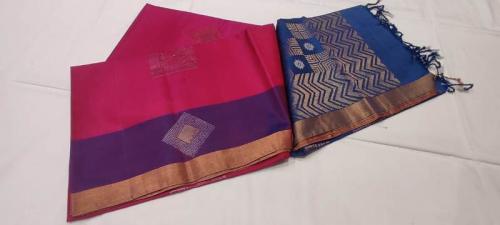 SOFT SILK SAREE WITH BLOUSE